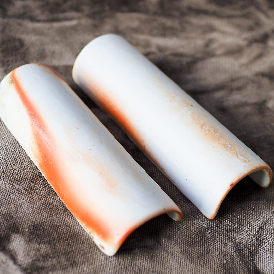 Woodfired Porcelain Scoop