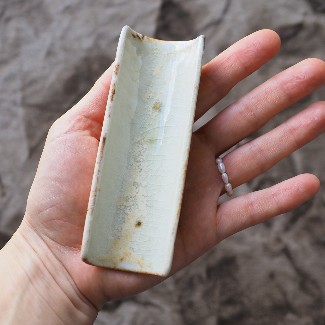 Woodfired Porcelain Scoop