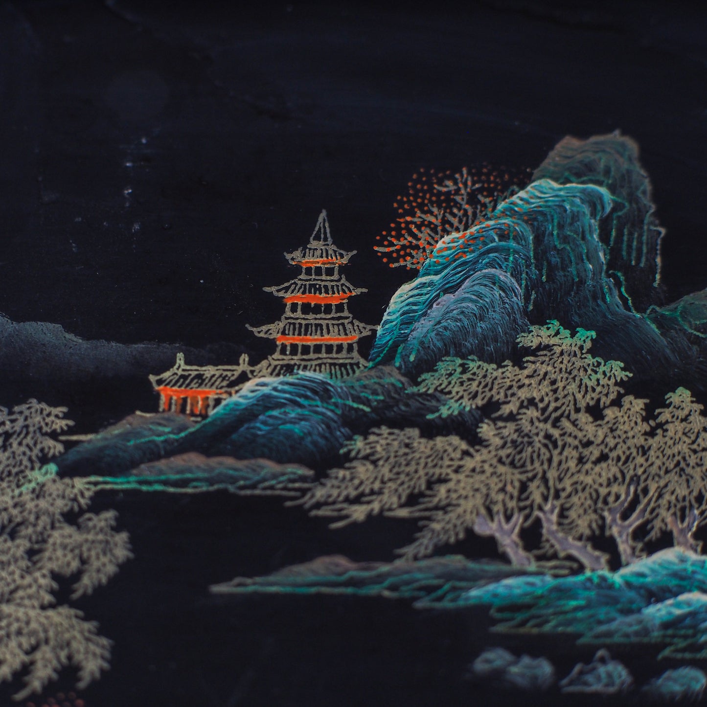 Black Lacquer Tray