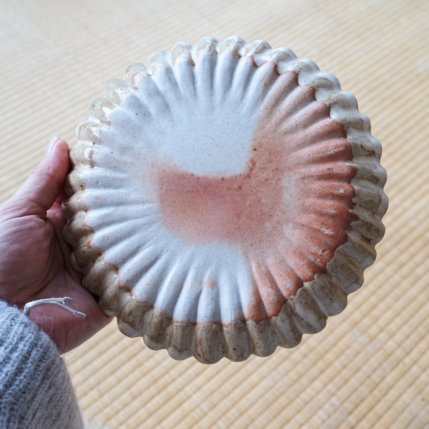 Woodfired Chrysanthemum Plate