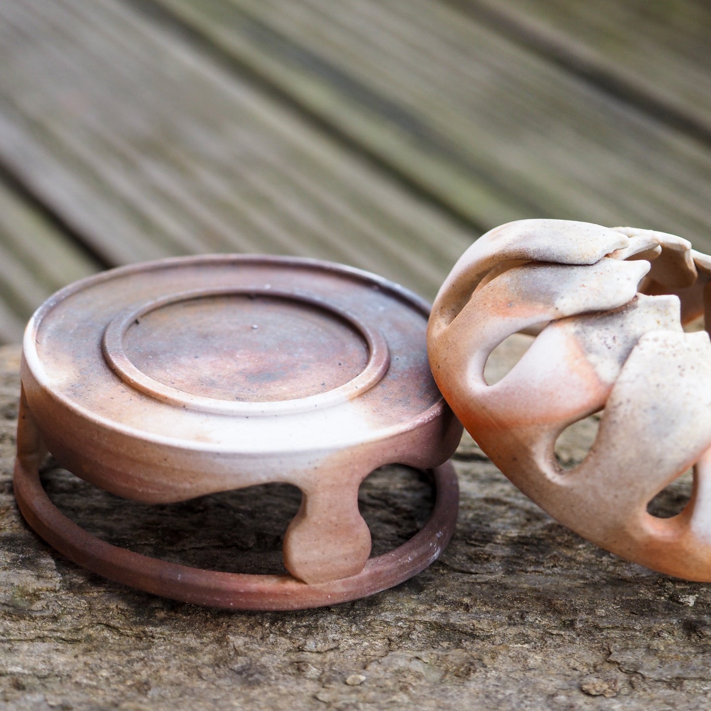 Woodfired Light Lotus Incense Holder