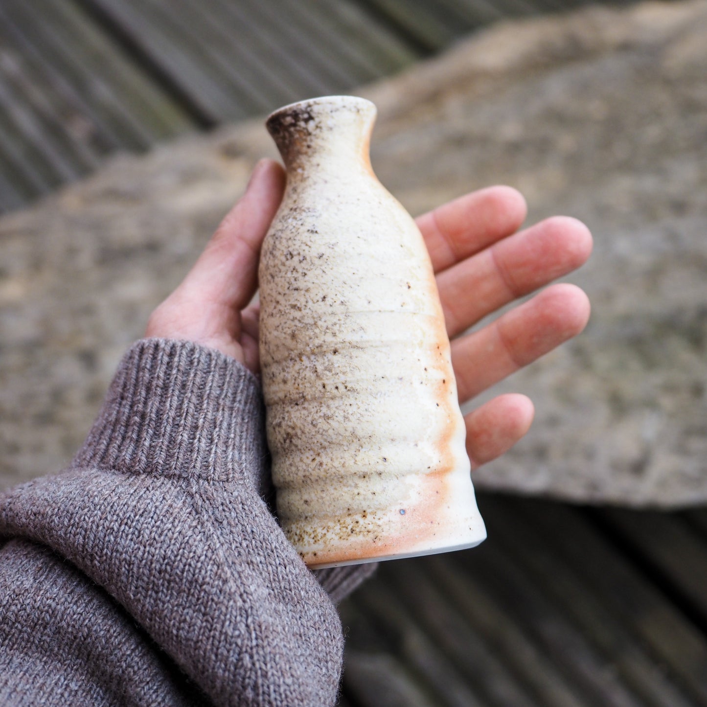 Peach Bloom Woodfired Vase