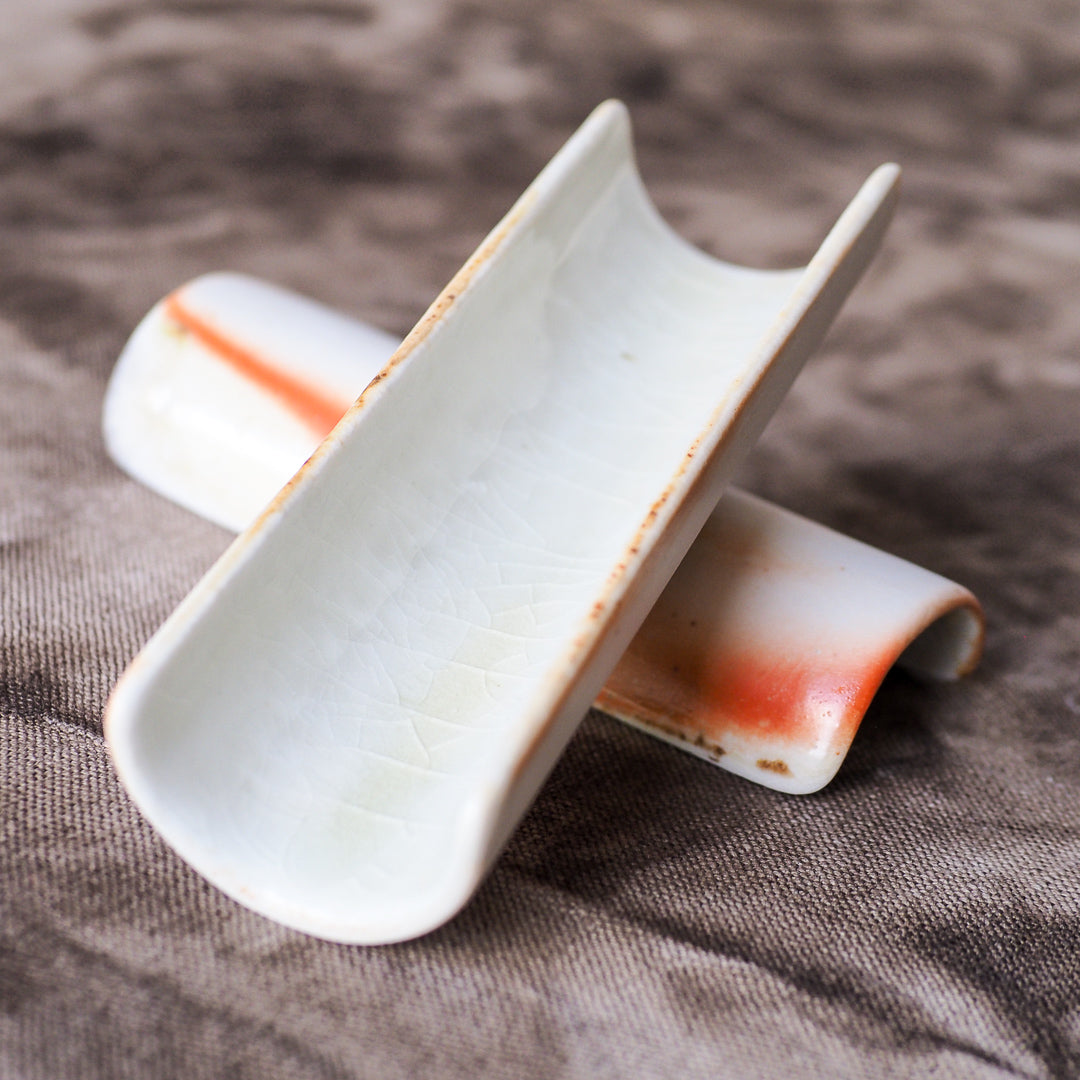 Woodfired Porcelain Scoop